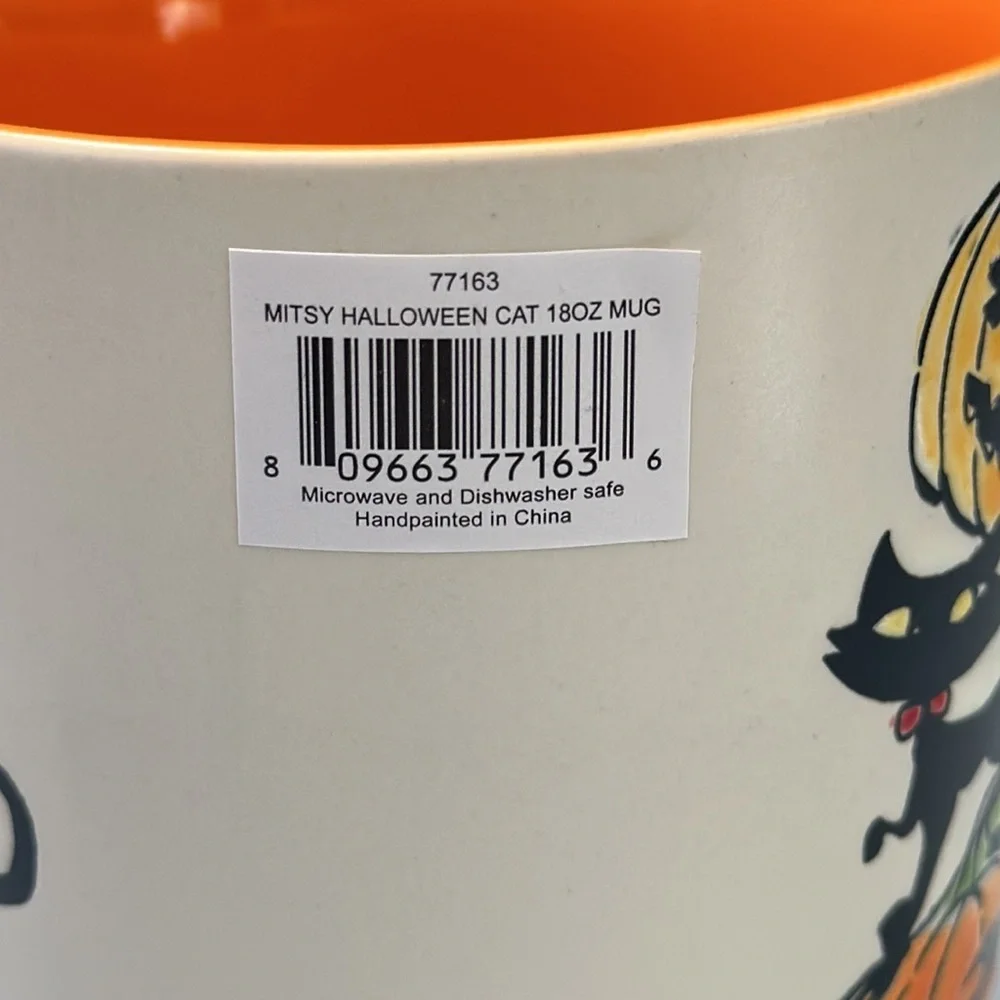 NWT Spectrum Designz Halloween Cat Mug